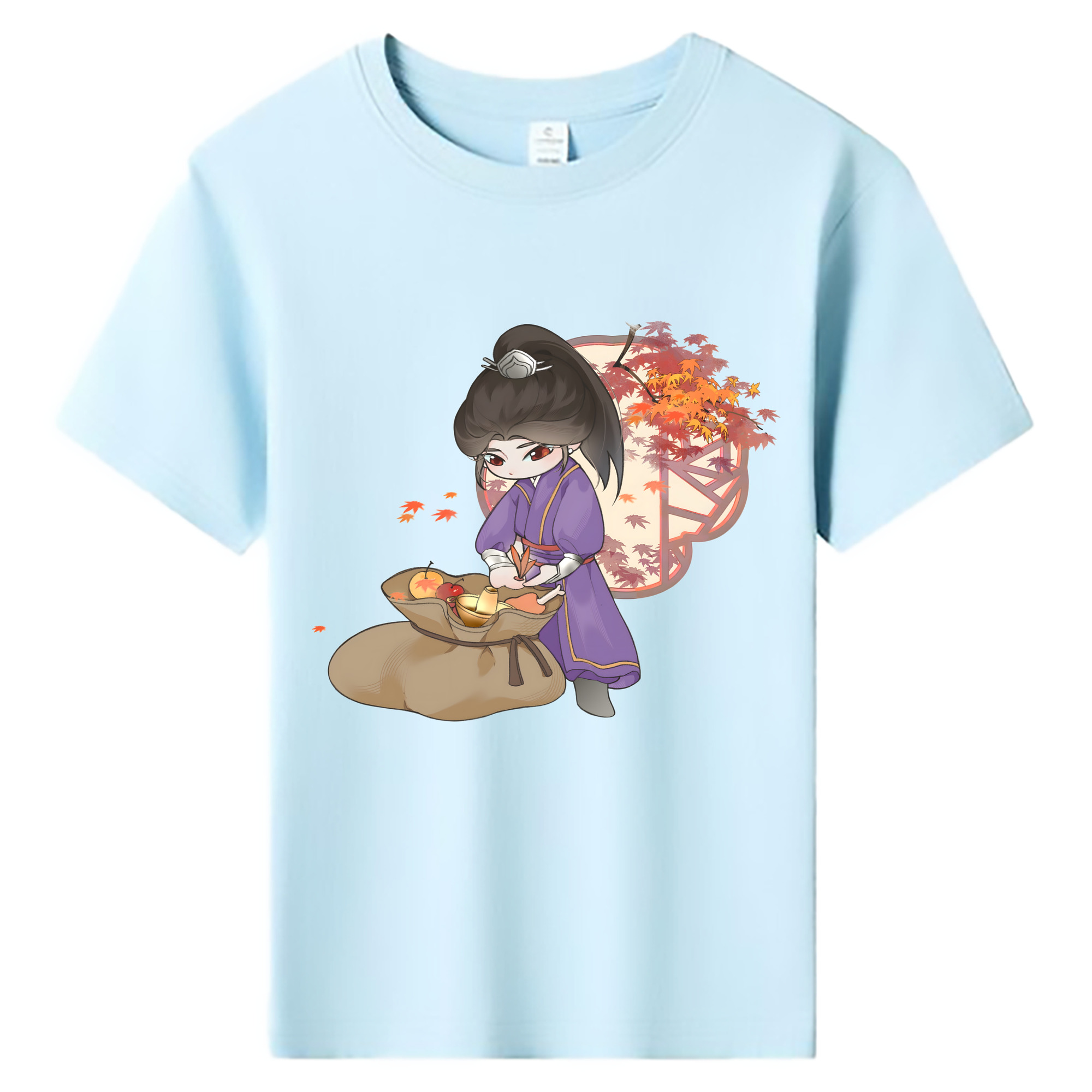 （画像用） Ne Zha 2 ナタ 魔童の大暴れ 綿100％キッズTシャツ（フロントプリント）